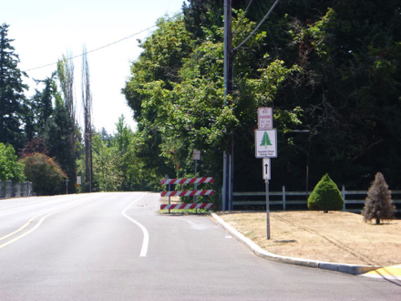 SW 92nd Ave is on the right side of Tigard High School – follow the Tualatin River Water Trail sign
